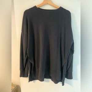 Aerie Women’s thick crewneck pullover- black- Size M